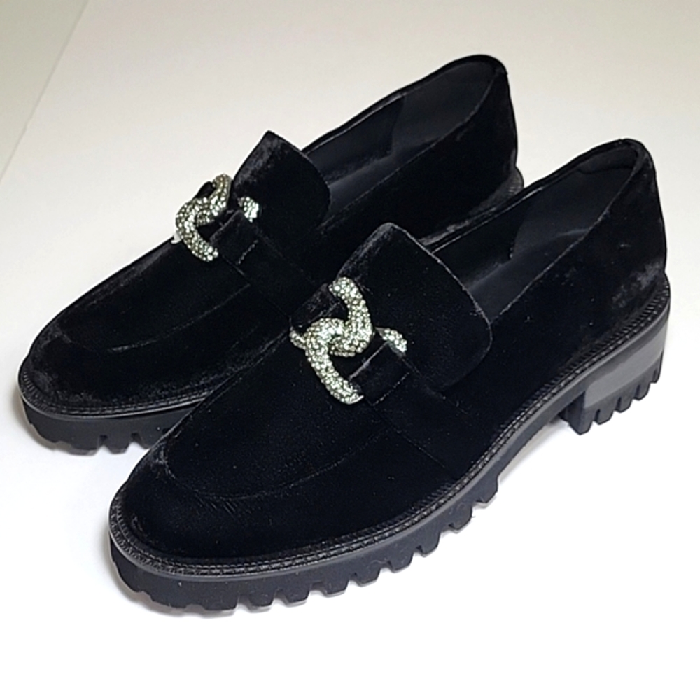 NEW, Aerosoles Lilia taylor black velvet loafers women's size 9.5